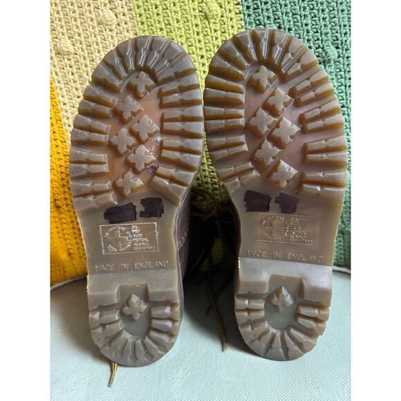 Vintage 90s 939 Dr Marten Leather Boots England Mens 5.5 Womens 7.5 Brown Hiking - Picture 9 of 9